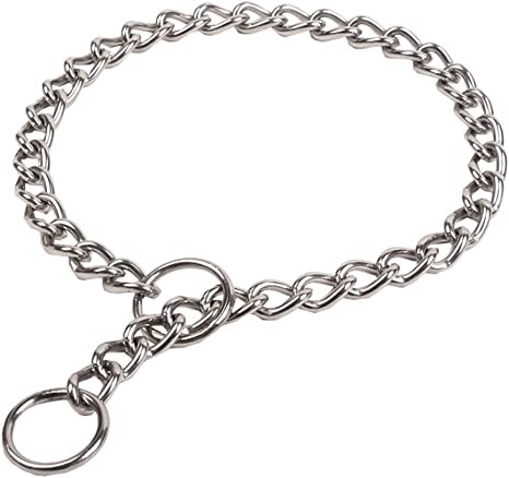 SLIP COLLAR 1 ROW CHROMED 55cm