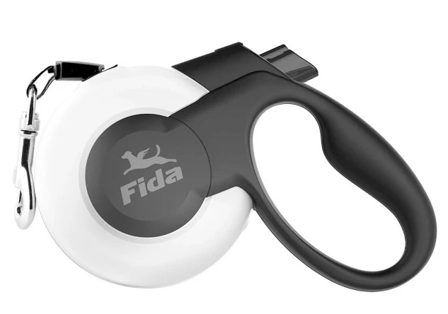 MARS RETRACTABLE CORD LEASHES - Extra Small, Black White