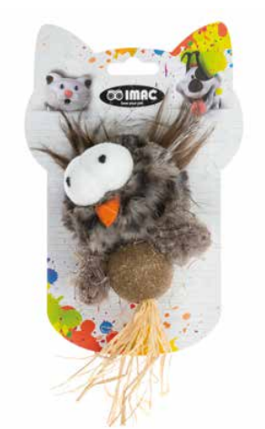 OWL WITH CATNIP BALL