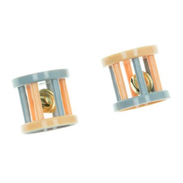 SET OF 2 PLASTIC WHELLS WITH BELL