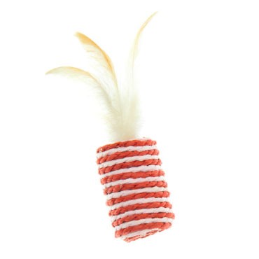 SISAL CYLINDER WITH FEATHERS