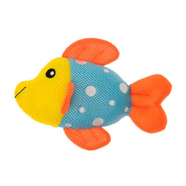 MESH TOY FISH GIALLO/AZZURRO