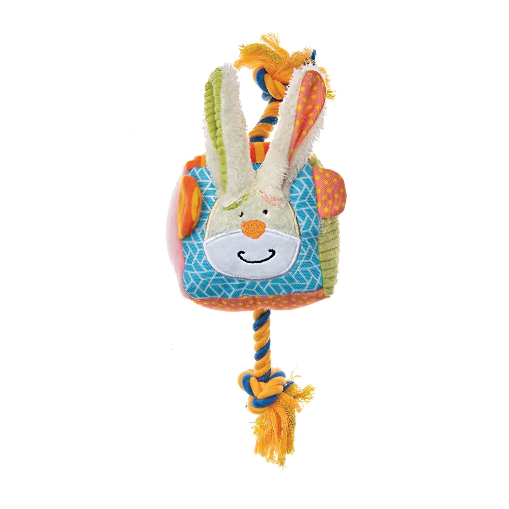 PLUSH TENDER RABBIT WITH ROPE