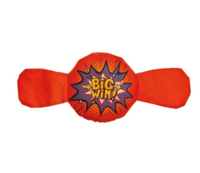 PLUSH BIG WIN WITH LARGE SQUEAKER