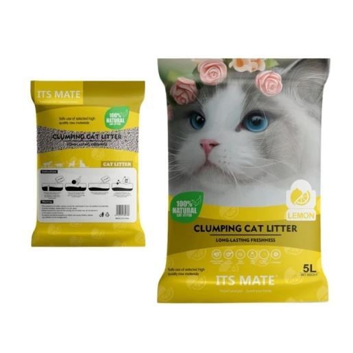 CLUMPING CAT LITTER 5L/4kg with lemon