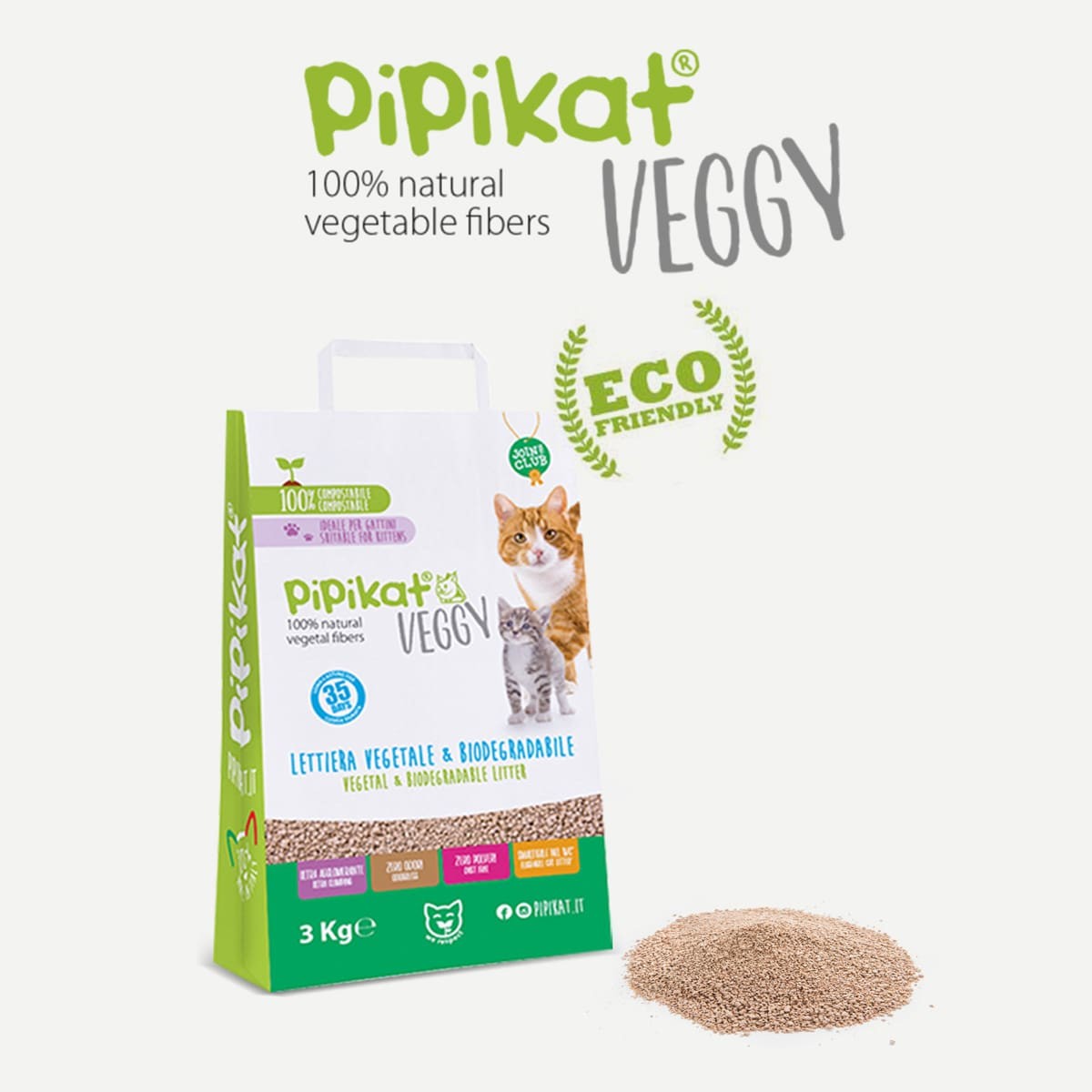 VEGGY LITTER BAG 3KG EAN