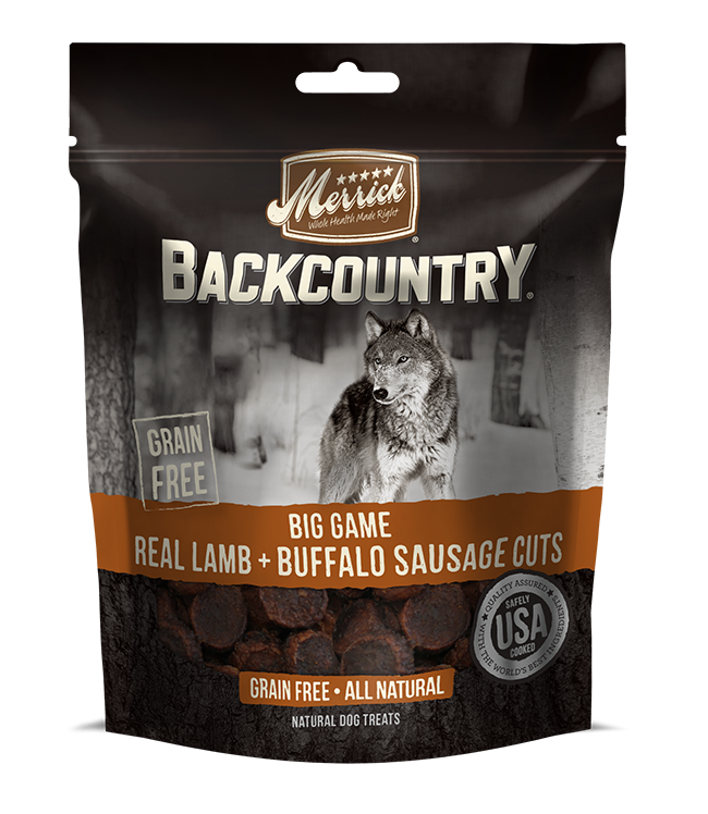 Backcountry Real Lamb & Buffalo Sausage Cuts