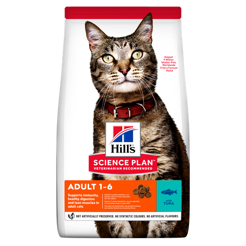 HILL'S SCIENCE PLAN Adult Cat Food w/ Tuna 1.5kg
