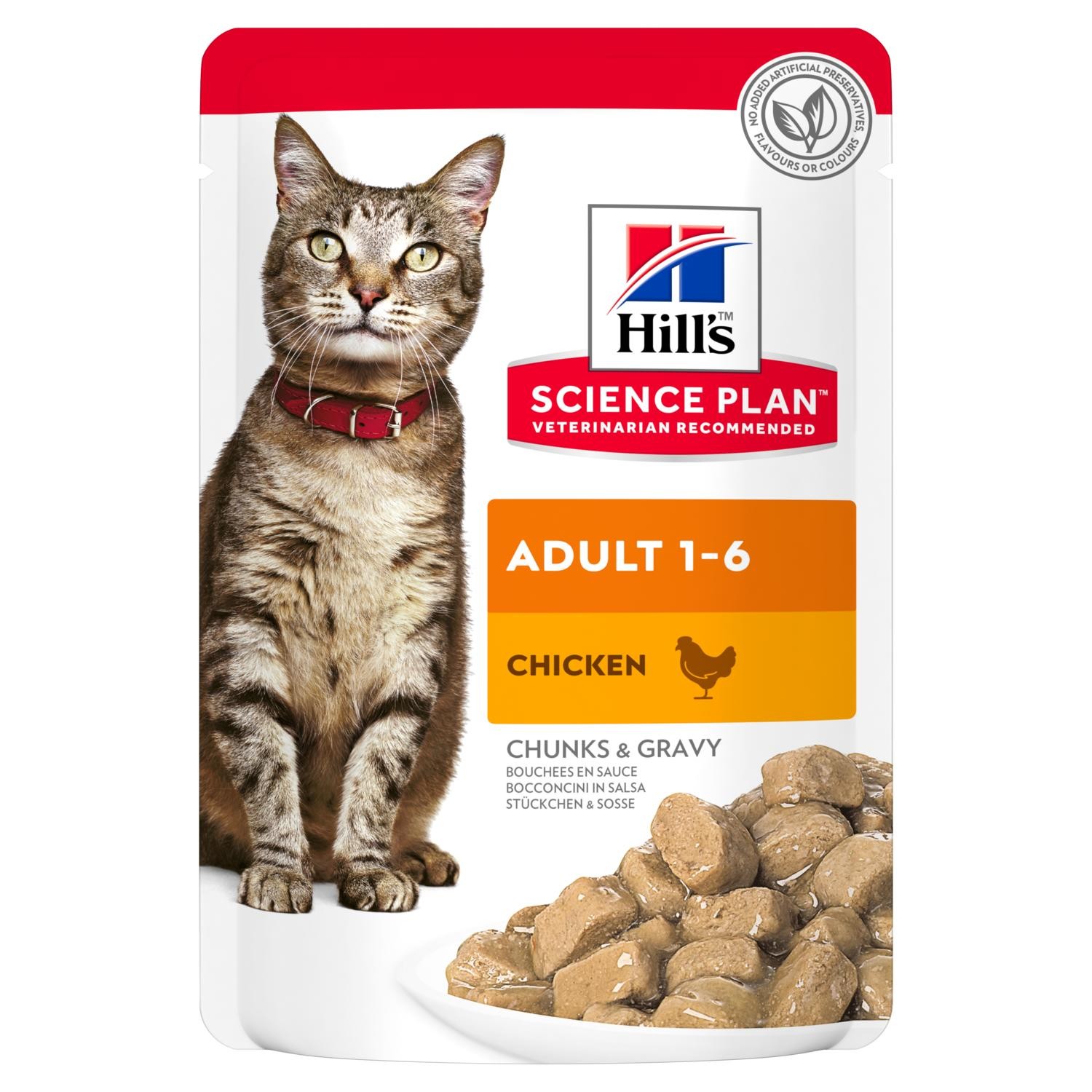 HILL'S Adult Cat Food with Chicken pouch 85g