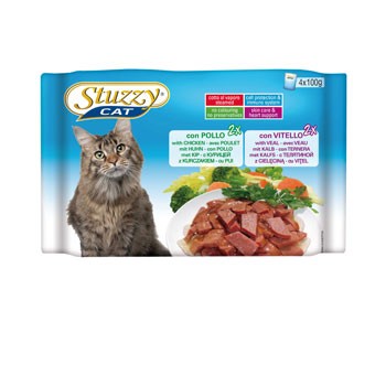 Stuzzy Cat 4x100g Pollo and Vitello