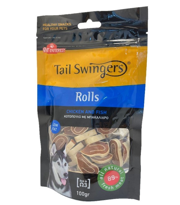 Pet Interest Tail Swingers Rolls Chicken &amp; Fish