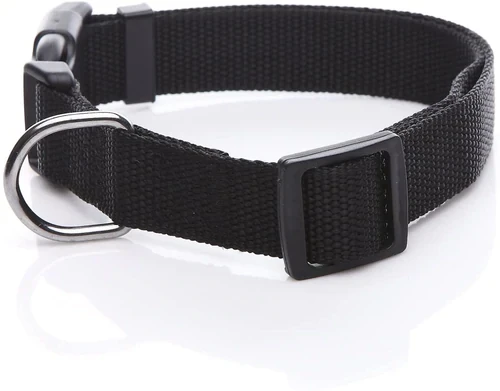 Nylon Dog Collar Black S