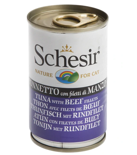 Schesir Can Tuna with Beef for Cat 140g