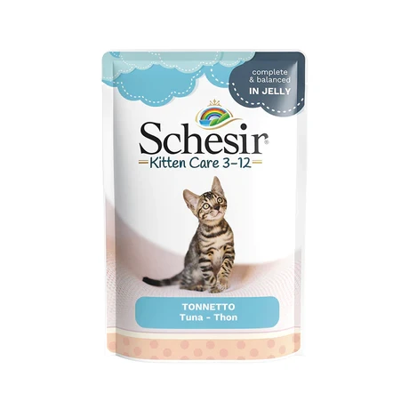 Schesir Tuna in Jelly For Kitten 3-12 Pouch 85g