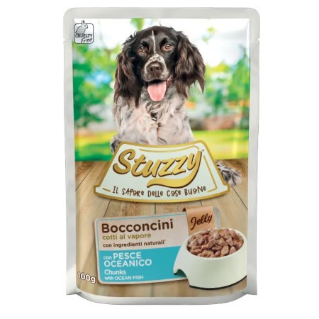 Stuzzy Jelly with Ocean Fish for Dog Pouch 100g