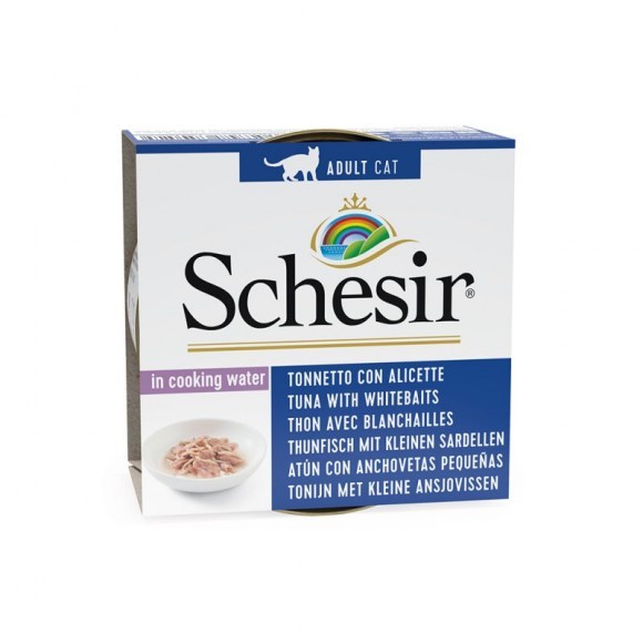 Schesir Can for Cat Tuna with Whitebaits 85g