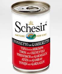 Schesir Can Tuna with Shrimps for Cat 140g