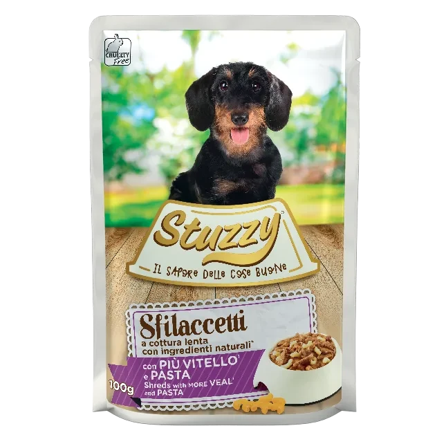 Stuzzy Dog Veal and Pasta Shreds 100g