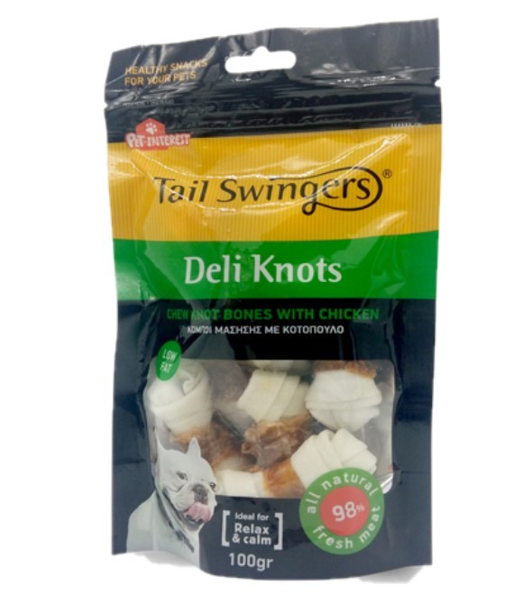 Tail Swingers Deli Knots Chew bones w/chicken