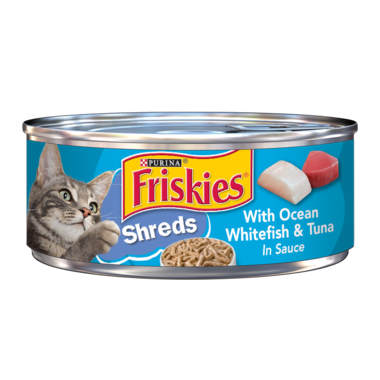 Friskies Shreds W/ Whitefish & Tuna In Sauce
