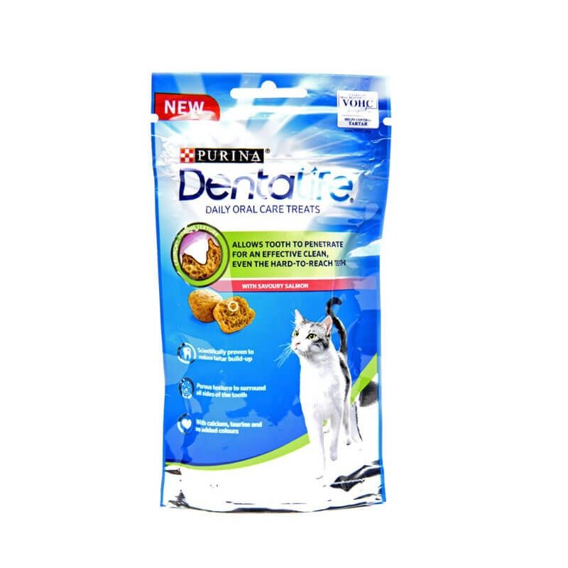 DENTALIFE Dental Salmon Cat Treats 40g