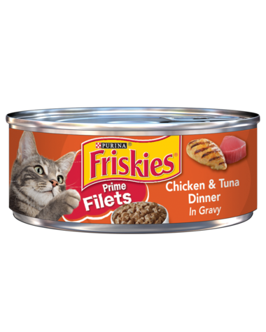Friskies Prime Filets Chicken & Tuna In Gravy 156g