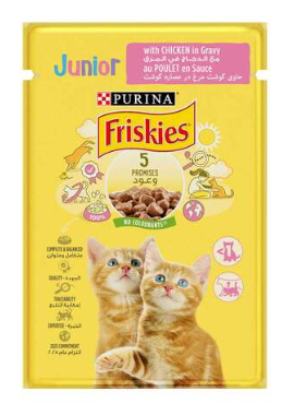 Purina Friskies Junior cat chicken pouch 85 g