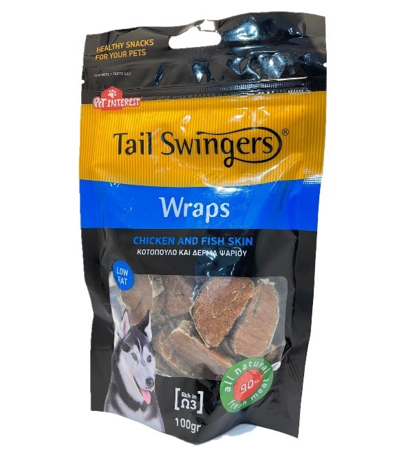 Tail Swingers Wraps Chicken &amp; Fish Skin