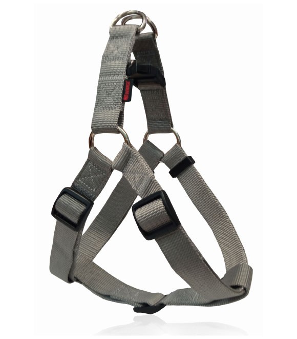 Pet Interest Nylon Dog Harness Plain Grey