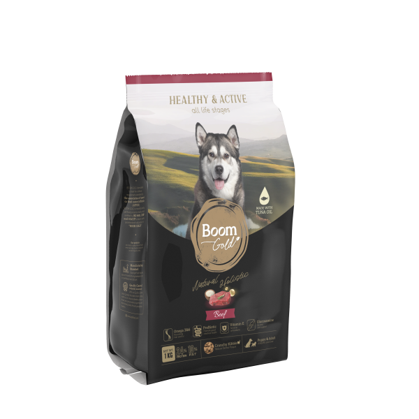 Boom Gold Dog Food Beef Flavor 1 kg
