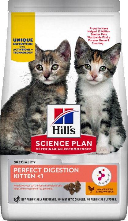 Hill's Perfect Digestion Kitten Chicken w/B.Rice
