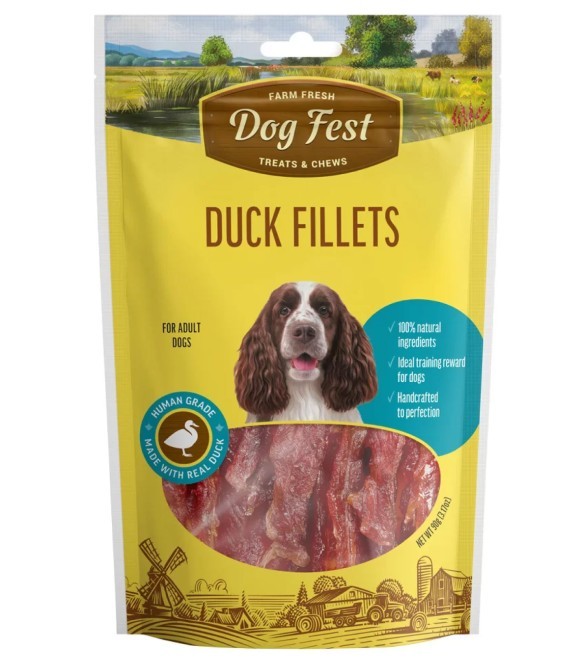 Dog Fest Farm Fresh Duck Fillets 90g