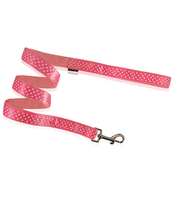 Pet-Interest Dog Leash Dots Pink