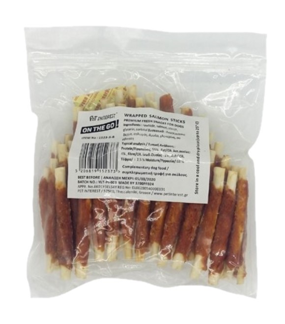 Pet Interest OTG Wrapped Salmon Sticks