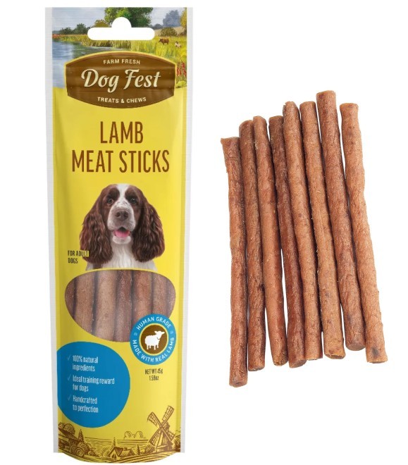 Dog Fest Lamb Meat Sticks For Adult Dogs 45g