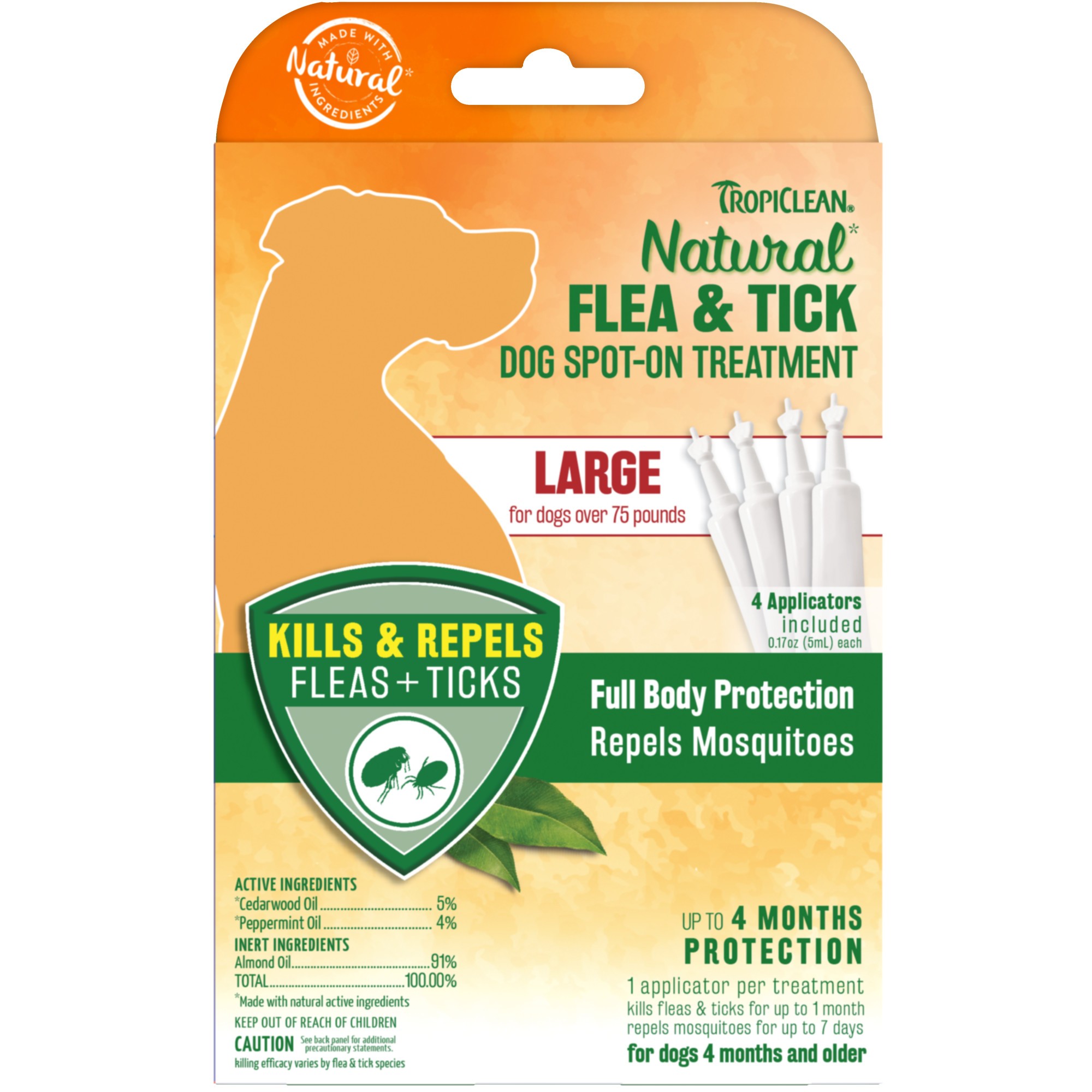 FLEA &amp; TICK SPOT-ON TREATMENT FOR LARGE DOGS