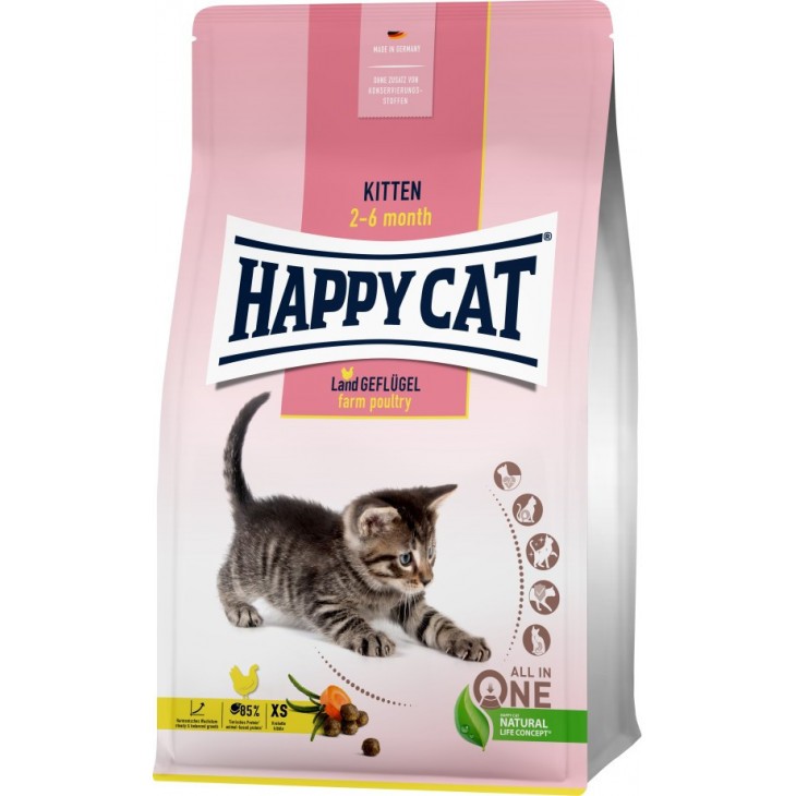 Happy Cat Kitten Farm Poultry 1.3kg