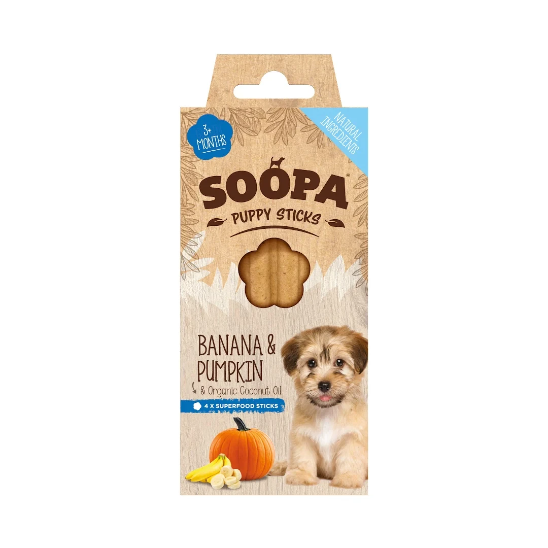Soopa Dental Sticks Banana & Pumpkin for Puppies
