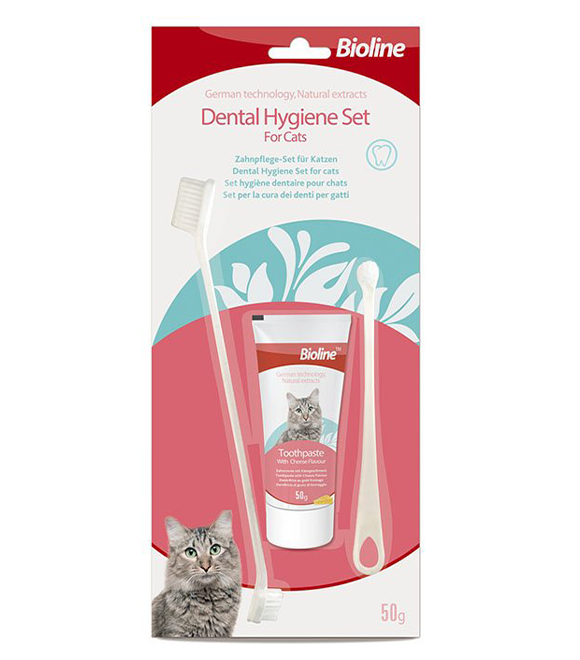Bioline Dental Hygiene Set For Cats