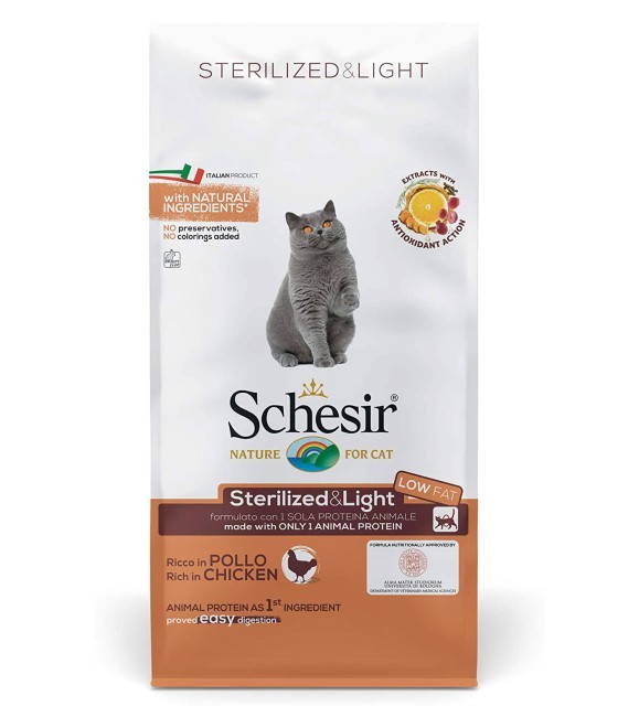 Schesir Dry Chicken (Sterilized And Light) 1.5 kg