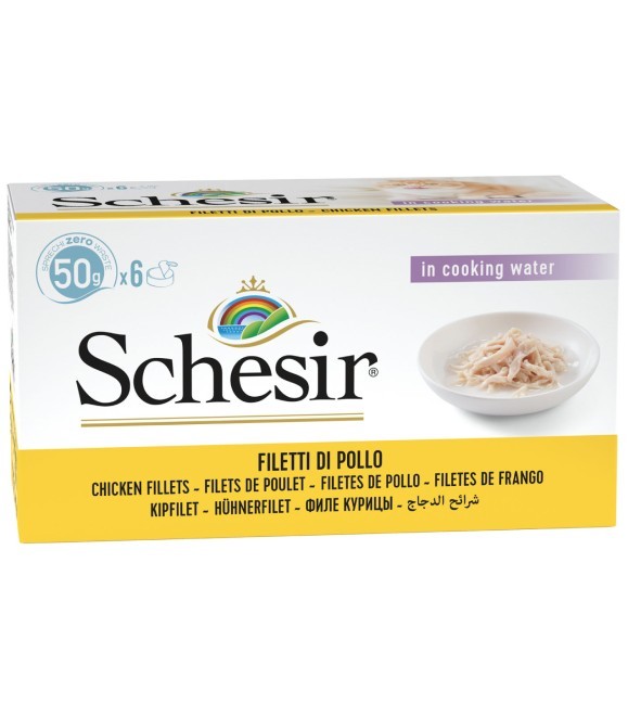Schesir Canned Cat Food Chicken Fillets 6 cans