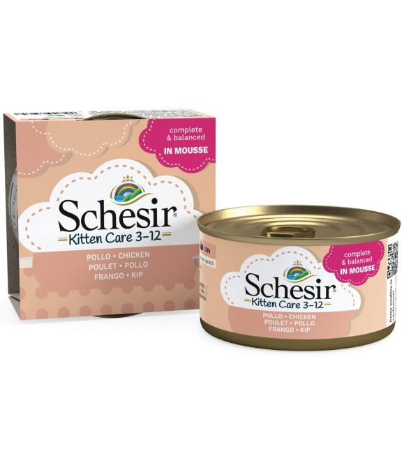 Schesir Kitten Care Chicken In Mousse 3-12 Month
