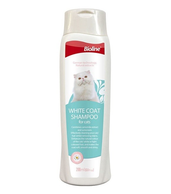 Bioline White Coat Shampoo For Cats 200ml
