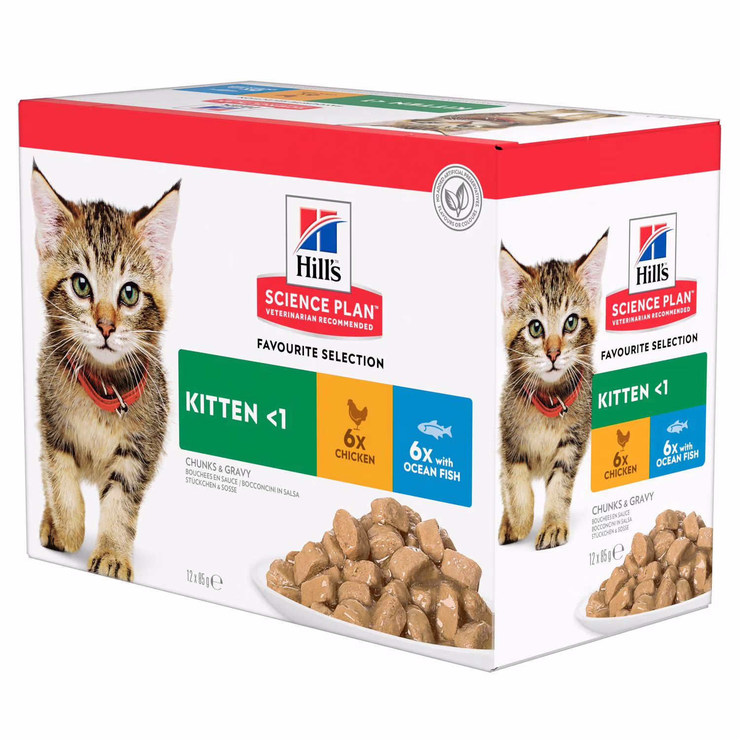 Hill's Kitten with Chicken & Fish Wet Pouch 12