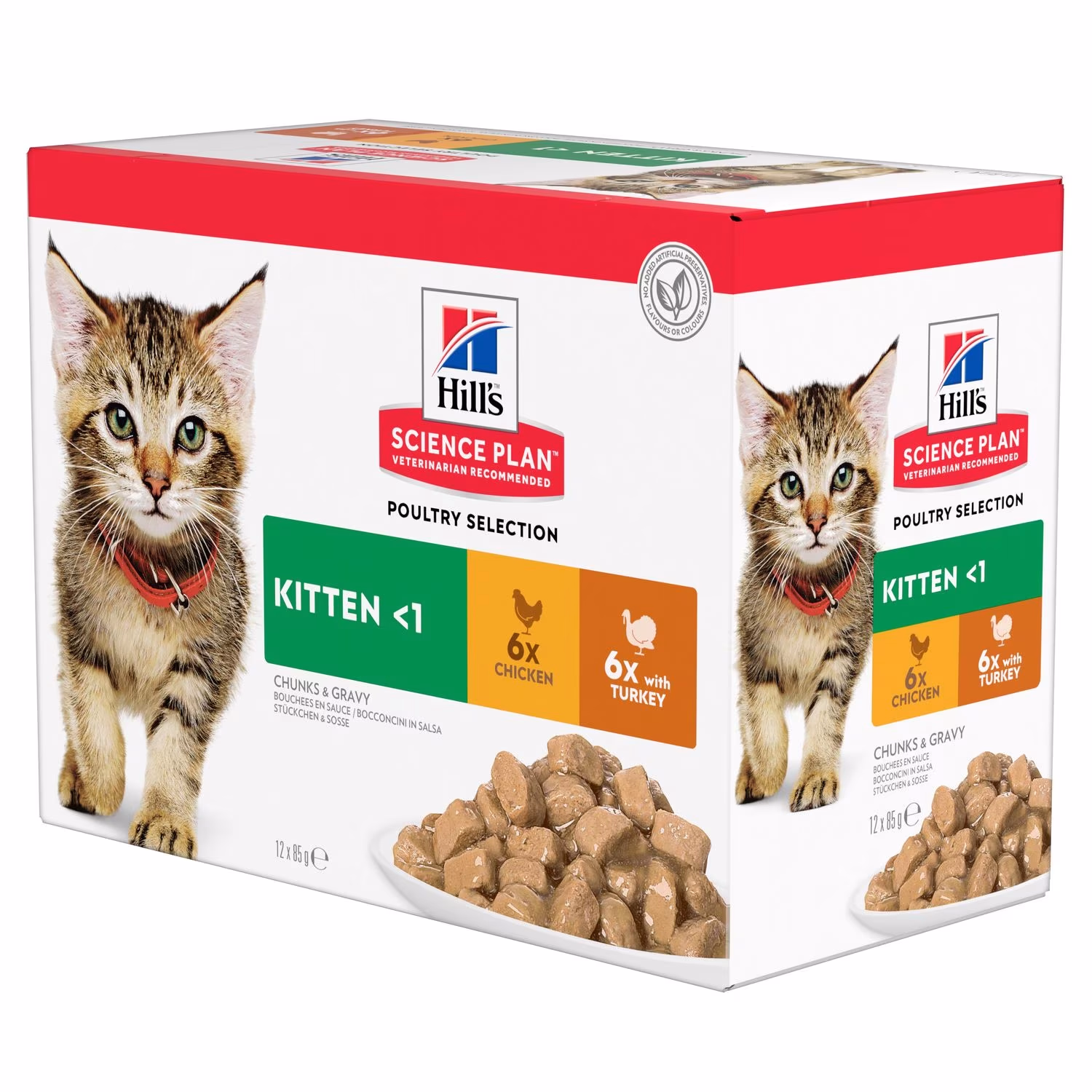Hill's Kitten with Chicken & Turkey Wet Pouch12