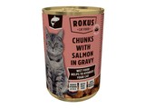 Rokus Chunks w/Salmom in Gravy 415g