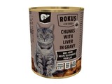 Rokus Chunks w/Liver in Gravy 415g