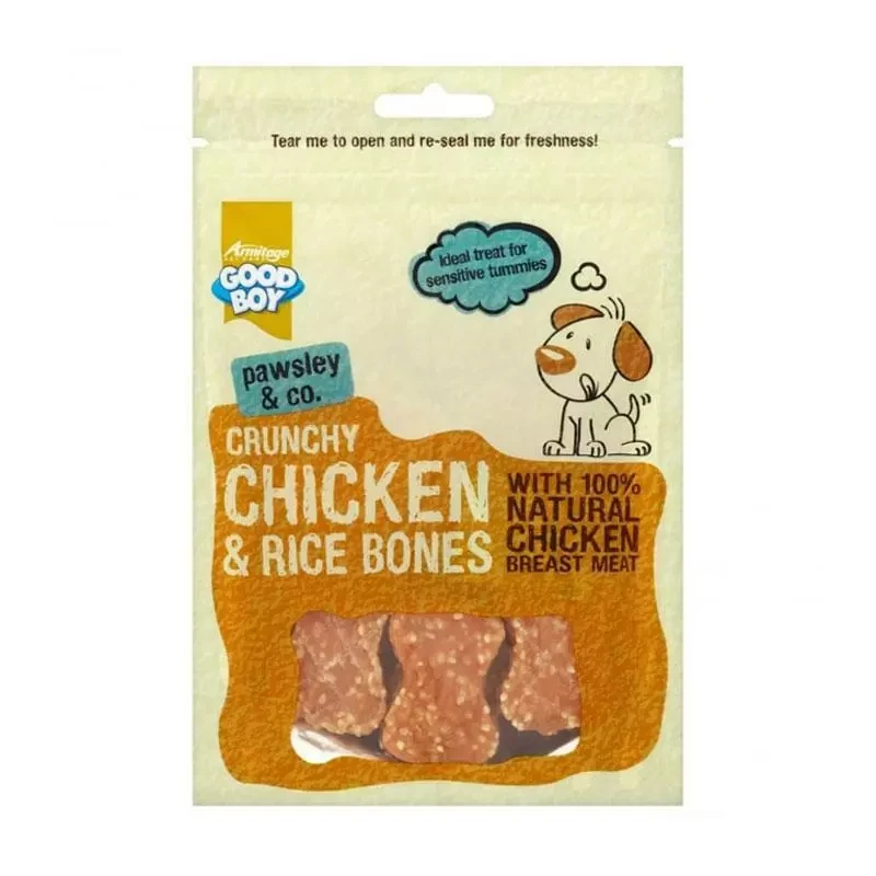 Crunchy Chicken &amp; Rice Bones 100g