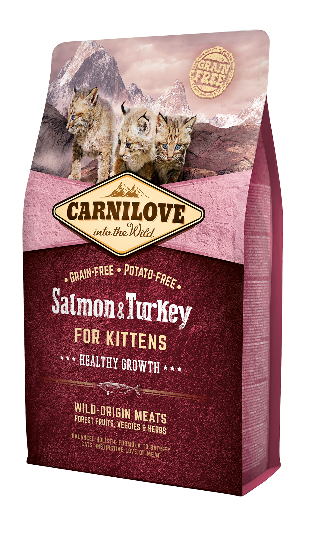 Carnilove Salmon &amp; Turkey for Kittens – Healthy Growth 2 kg