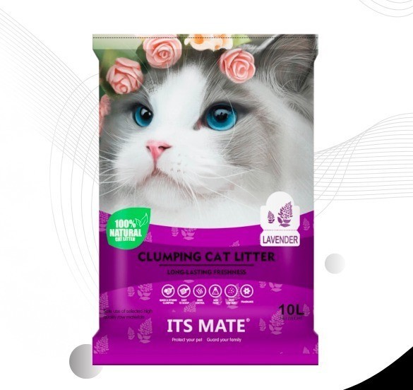Clumping Cat- Litter - 10L (Lavender Scented)